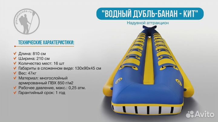 Водный дубль банан кит