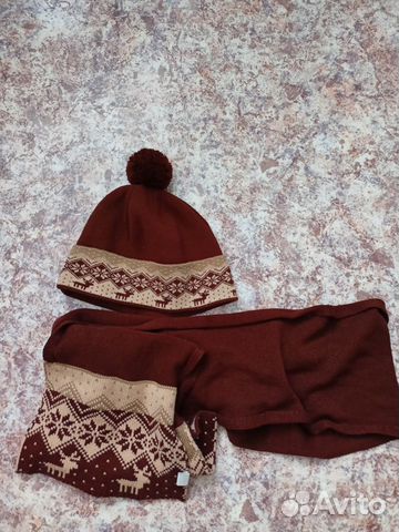 Шапка и шарф 56-58