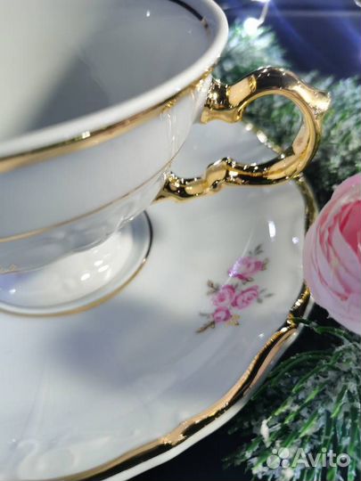 Чашка с блюдцем фарфор Thun. Чехия