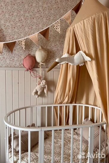 Мобиль на кроватку аист игрушка