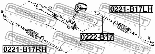 Наконечник рулевой левый nissan pulsar C13M 2014.0