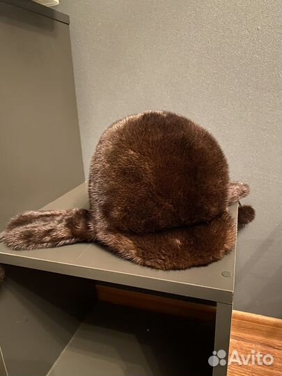 Шапка ушанка из соболя