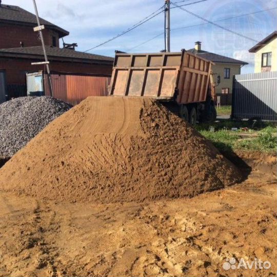 Песок, щебень