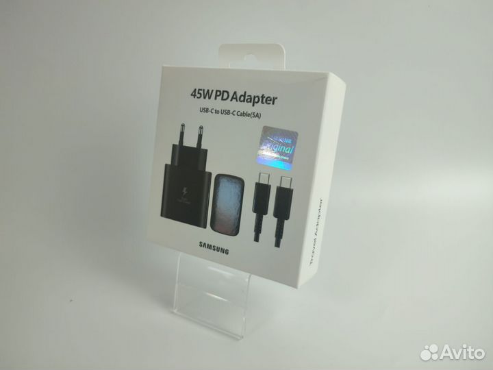 Сетевой Адаптер Samsung USB-C 45W + кабель Type-C