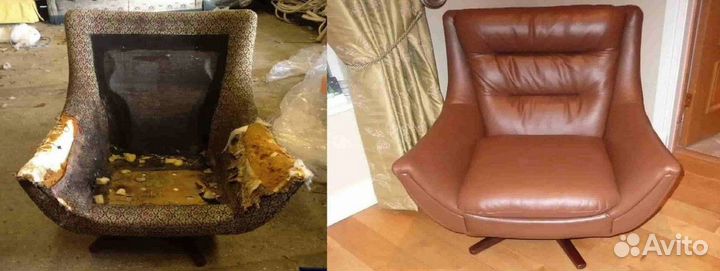 Ремонт кресел из кожи