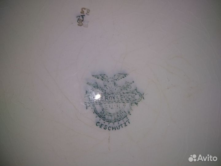 Тарелка (блюдо) Villeroy&Boch Mettlach 19 век