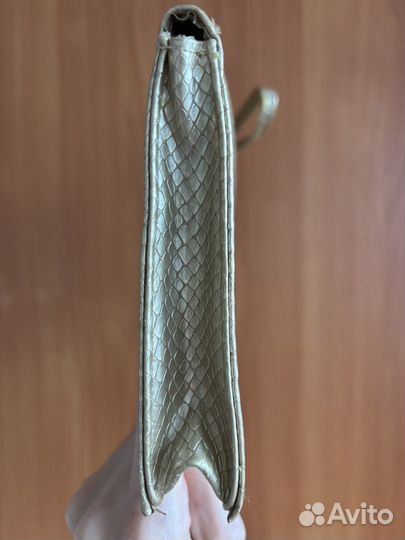 Сумка клатч золотой