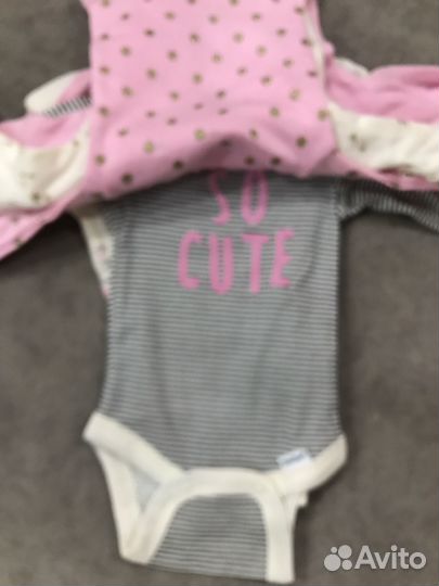 Боди комплект для новорожденного из 5 штук