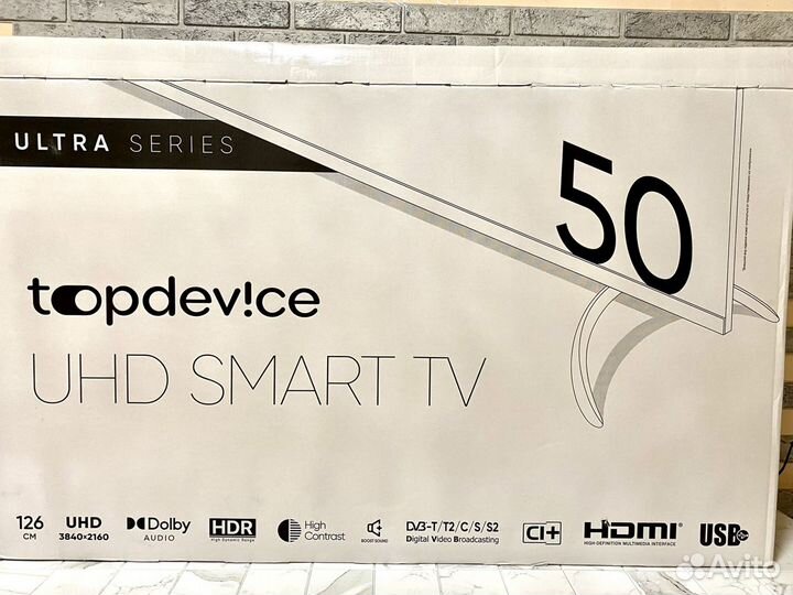 Новый SMART TV 4K Телевизор 50