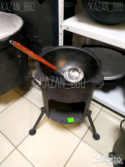 Казан 4,5 литра + печь