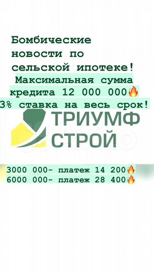 Дом 110 м² на участке 6 сот.