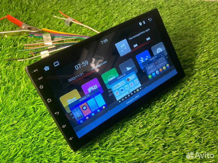 Магнитола 2 din android 10 Wi-fi GPS 4ядра 2х32Gb