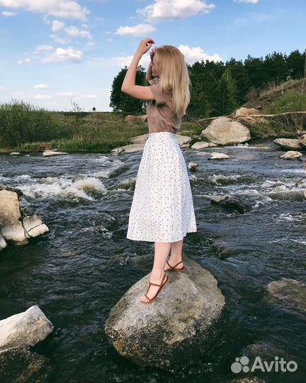 Юбка снежная королева 44