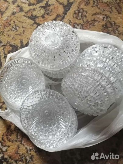 Хрустальные тарелочки для люстры