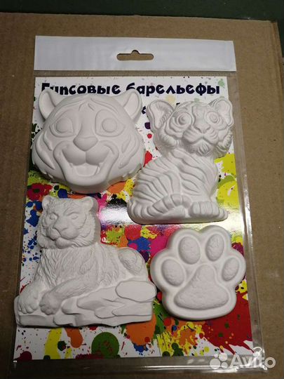 Гипсовые барельефы для раскрашивания