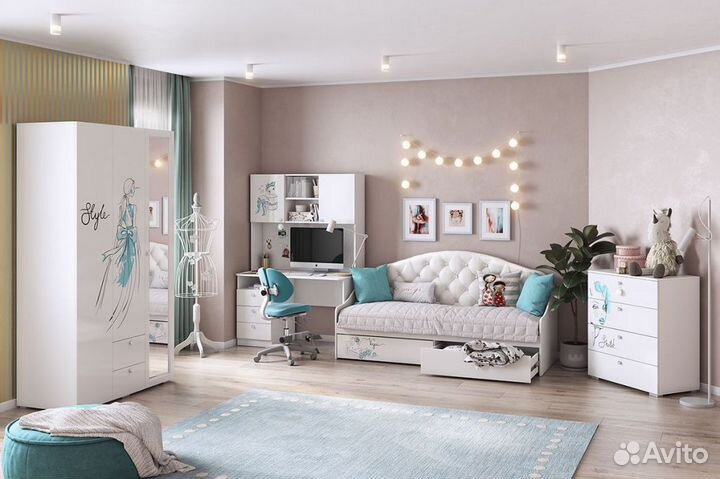 Детская модульная комната Гламур