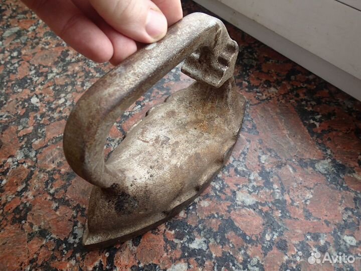 Утюг кит +антикварный чугун со складной ручкой