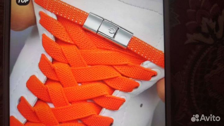 Для обуви, шнурки эластичные с застёжкой, см. фото