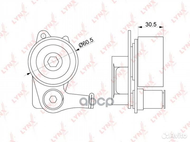 Ролик натяжной ремня грм PB1149 lynxauto
