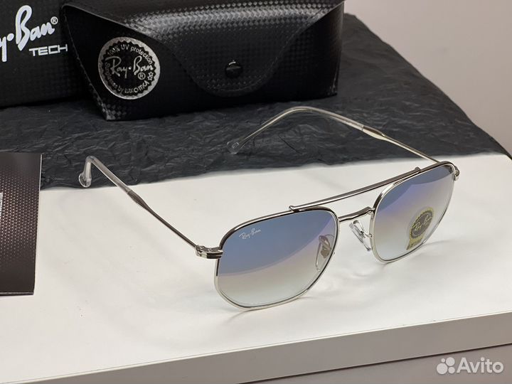 Солнцезащитные очки ray ban стекло с чехлом