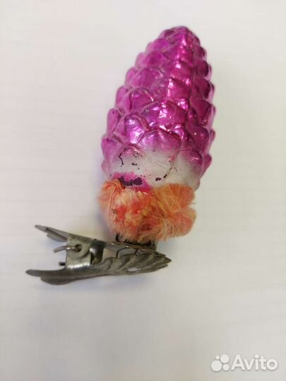 Советские елочные игрушки шишки