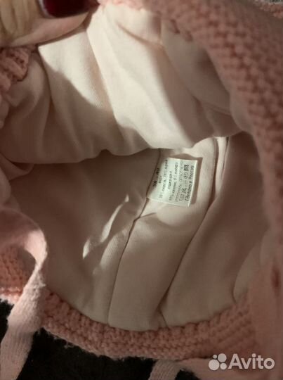 Шапка для девочки (комплект: шапка+шарф)