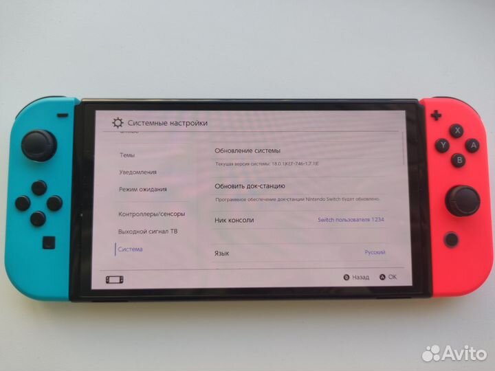 Nintendo switch oled прошитый