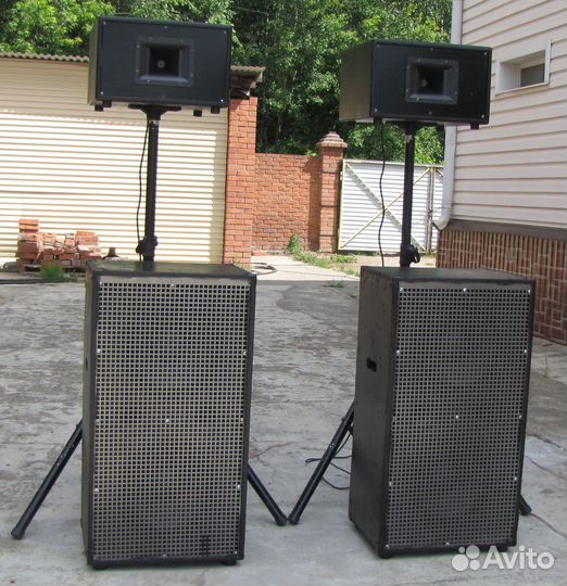 Колонки KF-Music 2100W 4ш Рупоры SUB-12