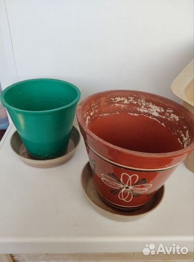 Горшки керамические для цветов, СССР