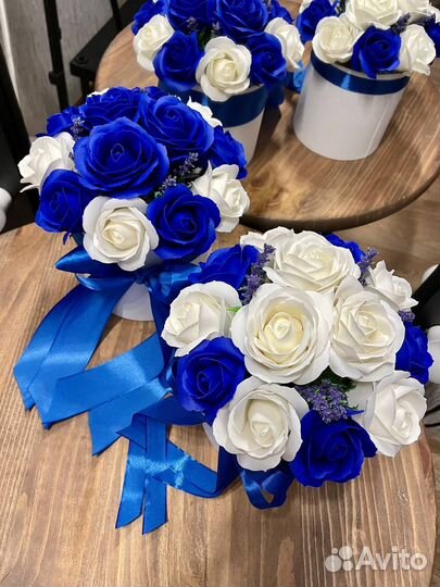 Букет из мыльных цветов учителю