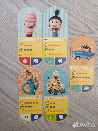 Карточки миньоны магнит