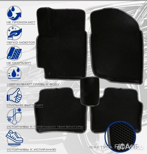 3D коврики ева BMW E-65 2001-2005