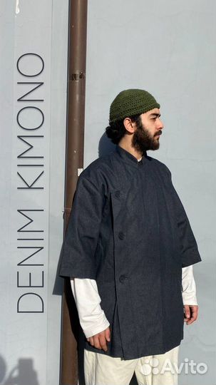 Кимоно из денима ручная работа