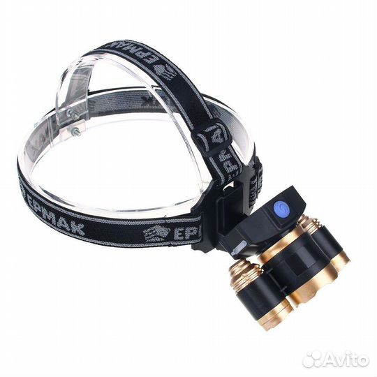 Фонарик налобный Ермак, 1000 мАч, 3 режима