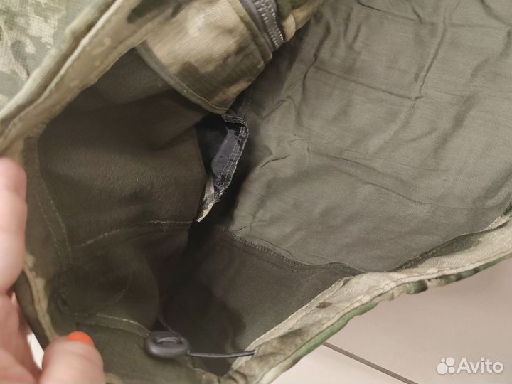 Демисезонная флисовая куртка рип стоп мох