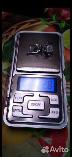 Серьги серебро лунный к