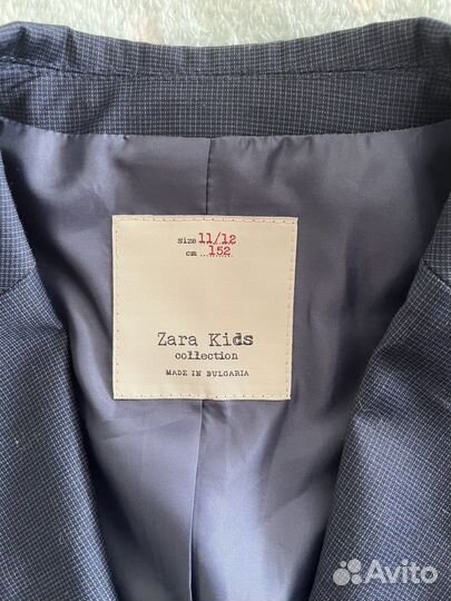 Пиджак zara для мальчика 11-12 лет 152см