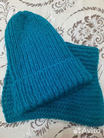 Комплект шапка и снуд женский