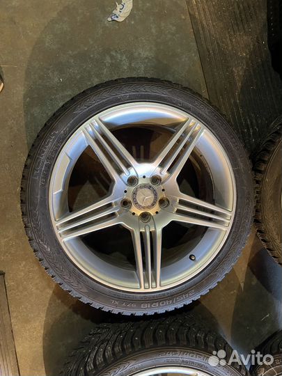 Комплект колес r18 mercedes зима шипы