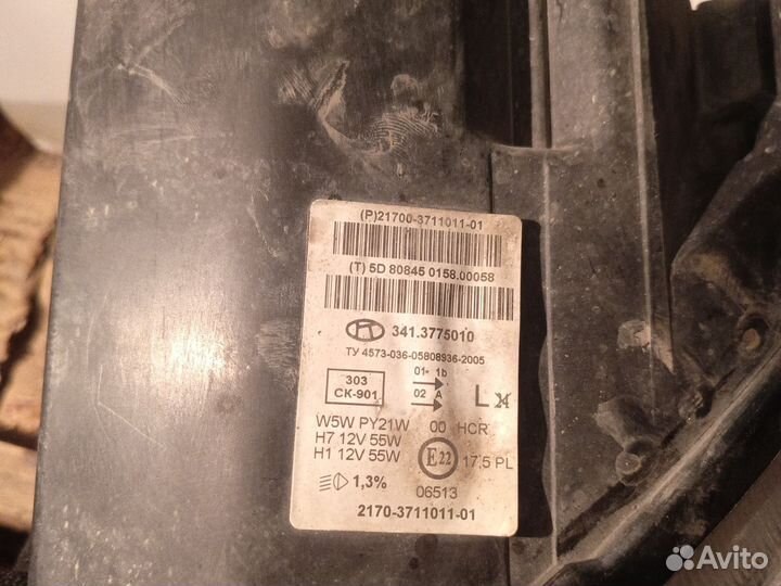 Стекло на фару priora