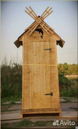 Уличный туалет деревянный ART131