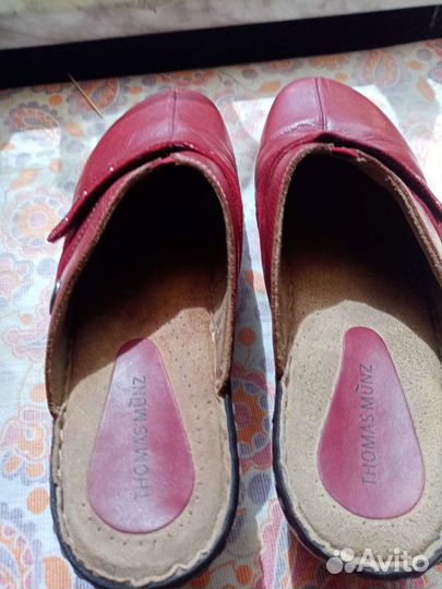 Сабо женские 41 размер натуральная кожа