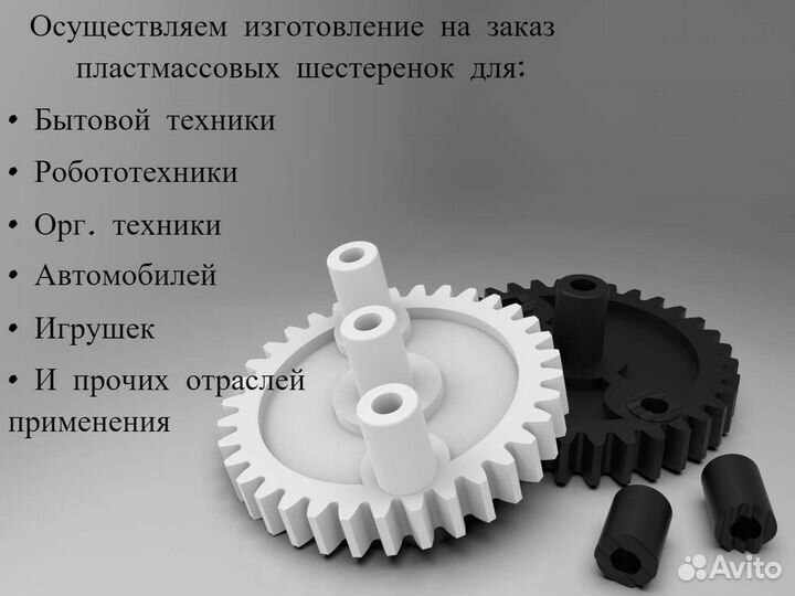 Изготовление пластиковых шестеренок/3D печать