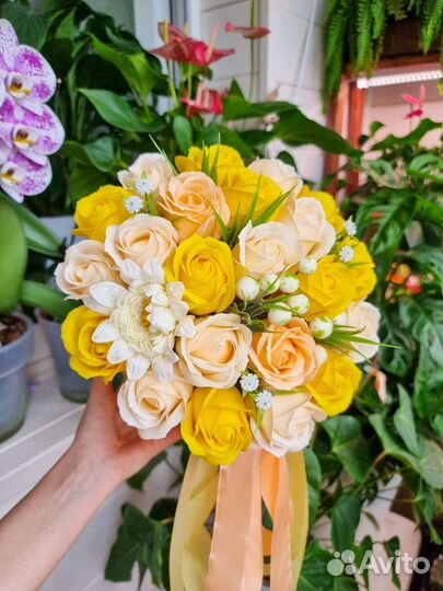 Букеты из мыльных цветов