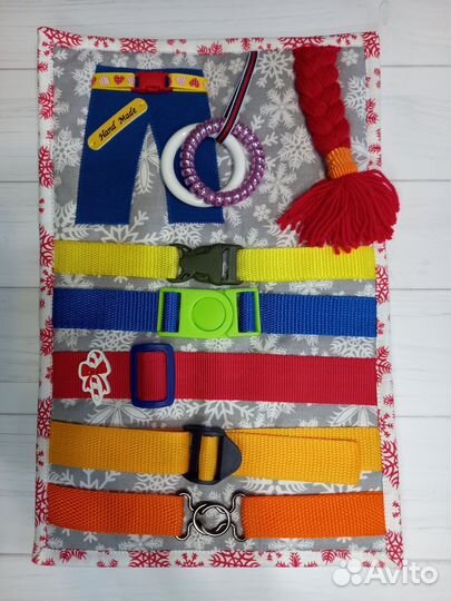 Тактильная обучающая доска по Монтессори