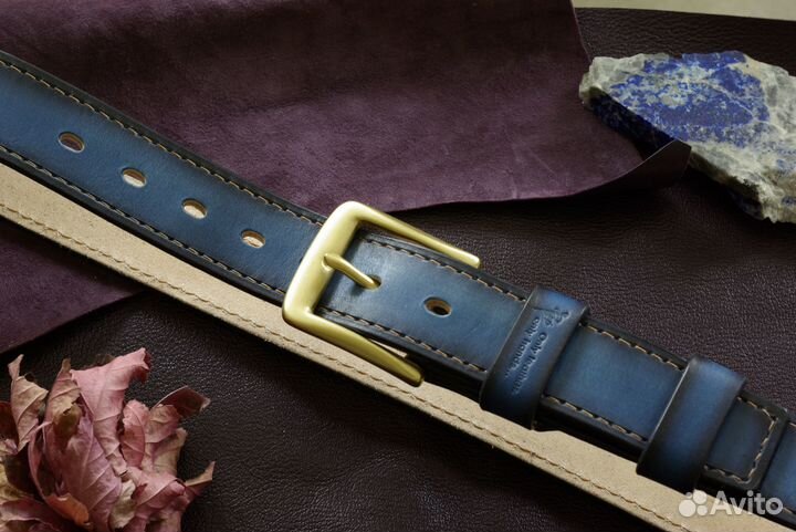 Ремень из кожи буйвола. Ручная работа. На заказ