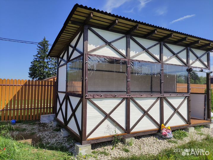 Мягкие окна для кафе летней веранды беседки