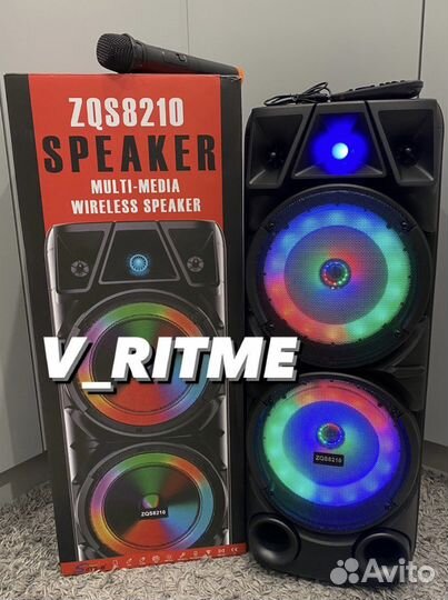 Колонка Bluetooth 8210 с беспроводным микрофоном