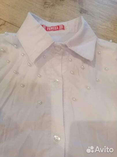 Школьные блузки для девочки 134 140