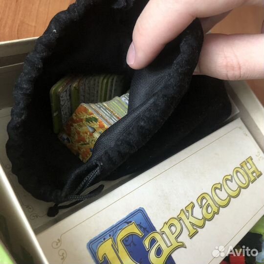 Настольная игра Каркассон + мешочек для тайлов